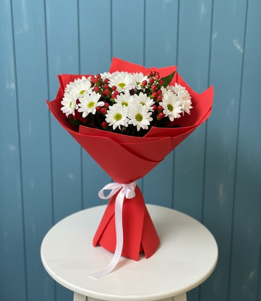 Букет цветов из: Хризантемы в Вад