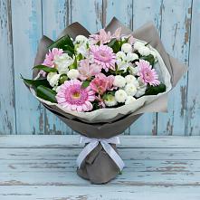 Букет цветов из:  Герберы, Альстромерии и Хризантемы в Вад