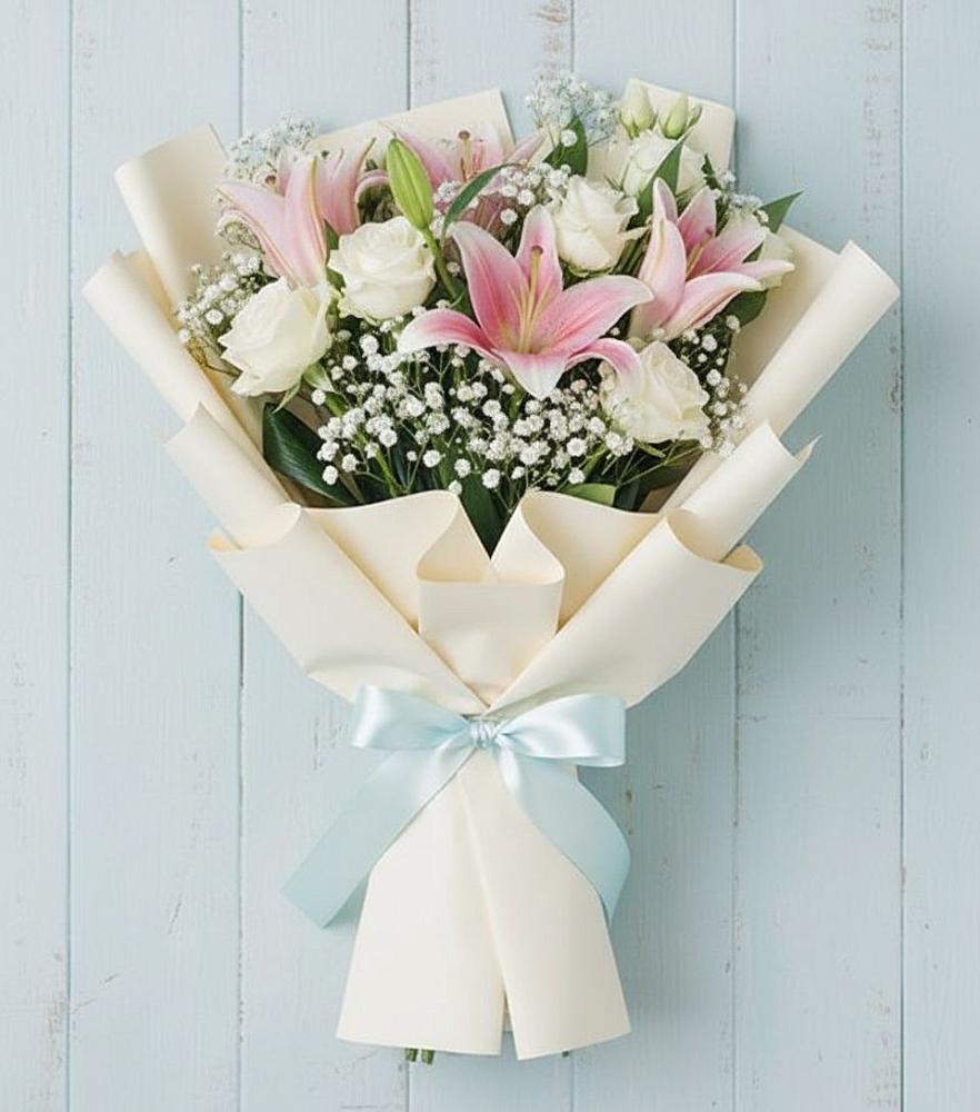 Букет цветов из: Лилии в Вад