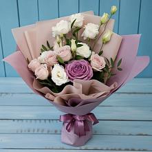 Букет цветов из:  Розы и Лизиантусы #REPLACE_PRED# Вад