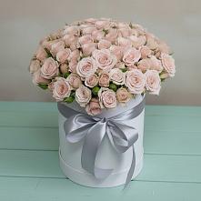 Цветочная композиция из Розы в шляпной коробке в Вад