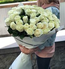 Букет 35 Белых роз #REPLACE_PRED# Вад