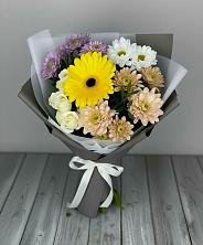 Букет цветов из:  Розы, Герберы и Хризантемы в Вад