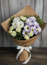 Букет цветов из:  Хризантемы и Розы в Вад