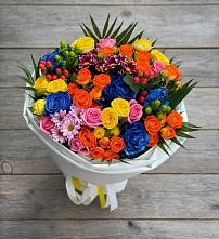 Букет цветов из:  Розы и Хризантемы в Вад