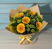 Букет цветов из:  Герберы и Хризантемы #REPLACE_PRED# Вад