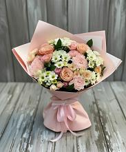 Букет цветов из:  Гвоздики, Розы и Хризантемы в Вад