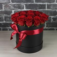 Цветочная композиция из Розы в шляпной коробке в Вад