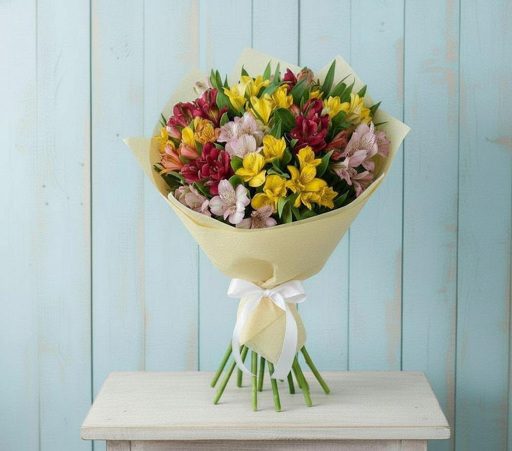 Букет цветов из: Альстромерии в Вад