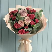Букет цветов из:  Гвоздики и Розы #REPLACE_PRED# Вад